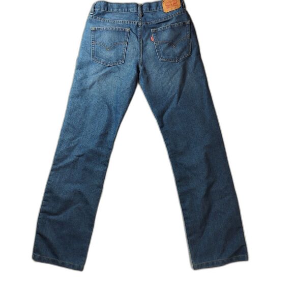 Boy's Levi's 514 Classic Straight Leg Medium Wash Blue Jeans Size 18 (29"x31") - Picture 7 of 7